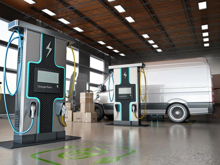electric truck etruck ev charging station chargepoint charger