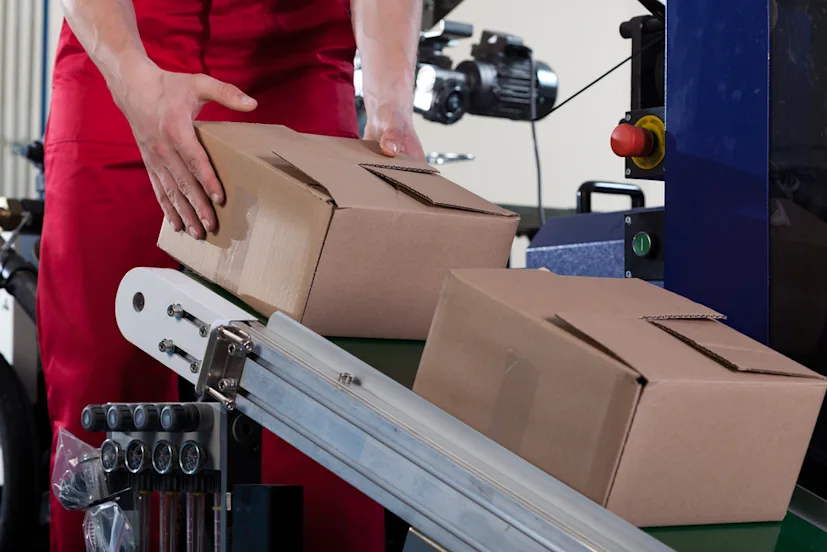 close up of worker putting a box on conveyor belt for shipping blog.jpeg