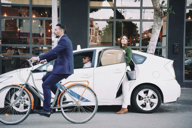 street car bike bicycle taxi rideshare urban mobility blog
