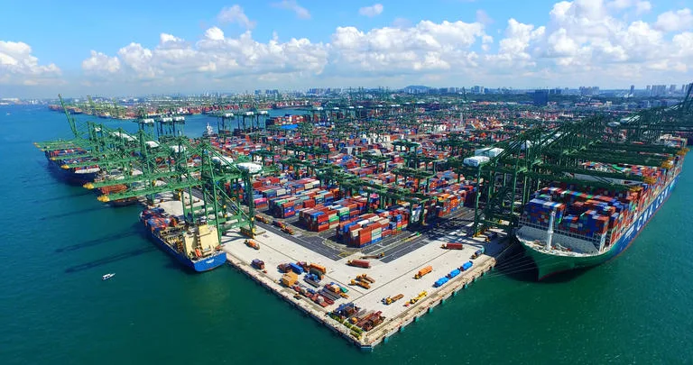 psa pasir panjang terminal aerial photo credit psa singapore