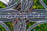 traffic aerial above cars car highway blog