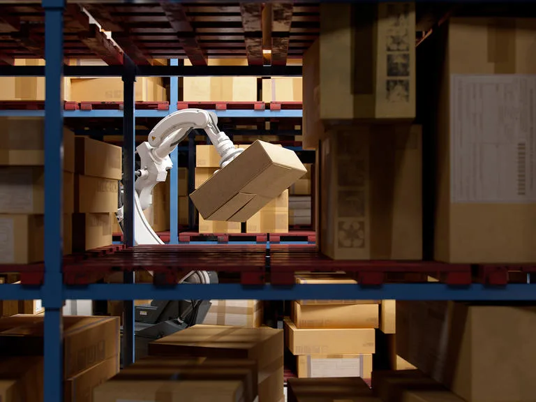 supply chain ai robot warehouse