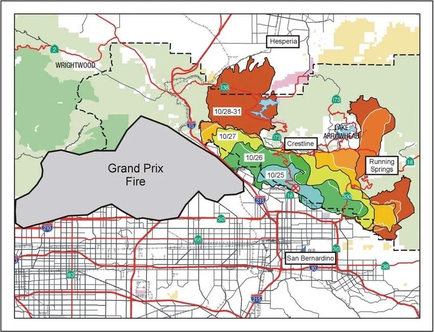 old fire san bernardino incident map blog