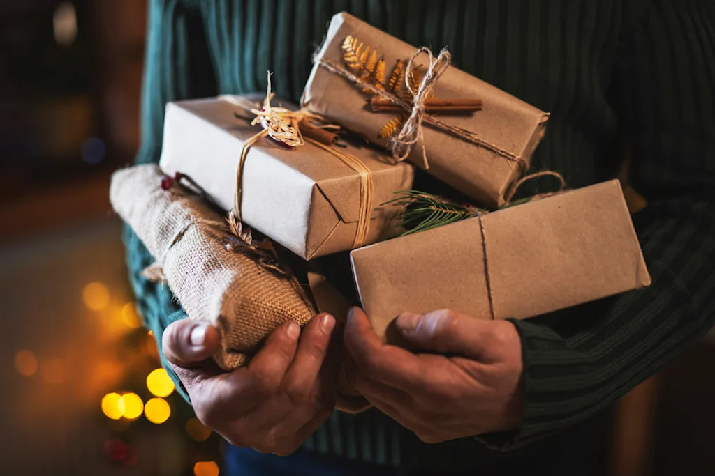 christmas holiday packages close up gifts blog
