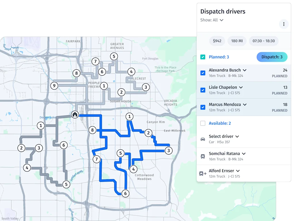 Allocate drivers to demand