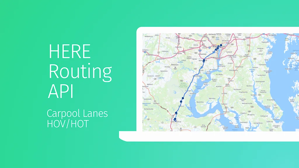 Carpool (HOV/HOT) Lanes Routing with HERE Routing API