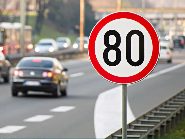 isa intelligent speed assistance limit sign highway