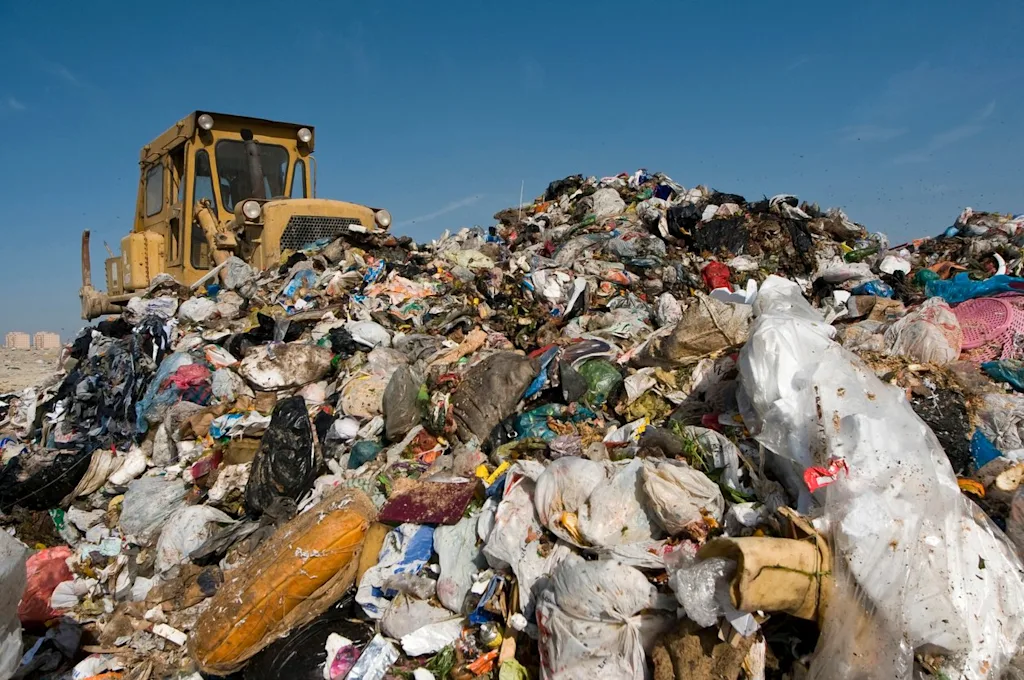 plastic earth day dump landfill bulldozer garbage waste trash blog