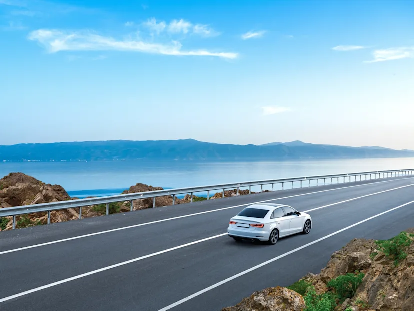 Connected-Automated-Driving-Car-Road-Blue-Sky