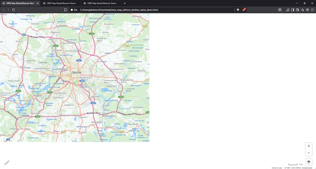 unwanted whitespace appearing where the container has grown or shrunk