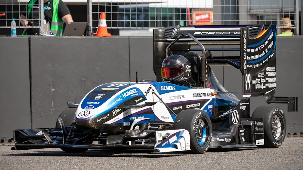 Ecurie Aix race car close up