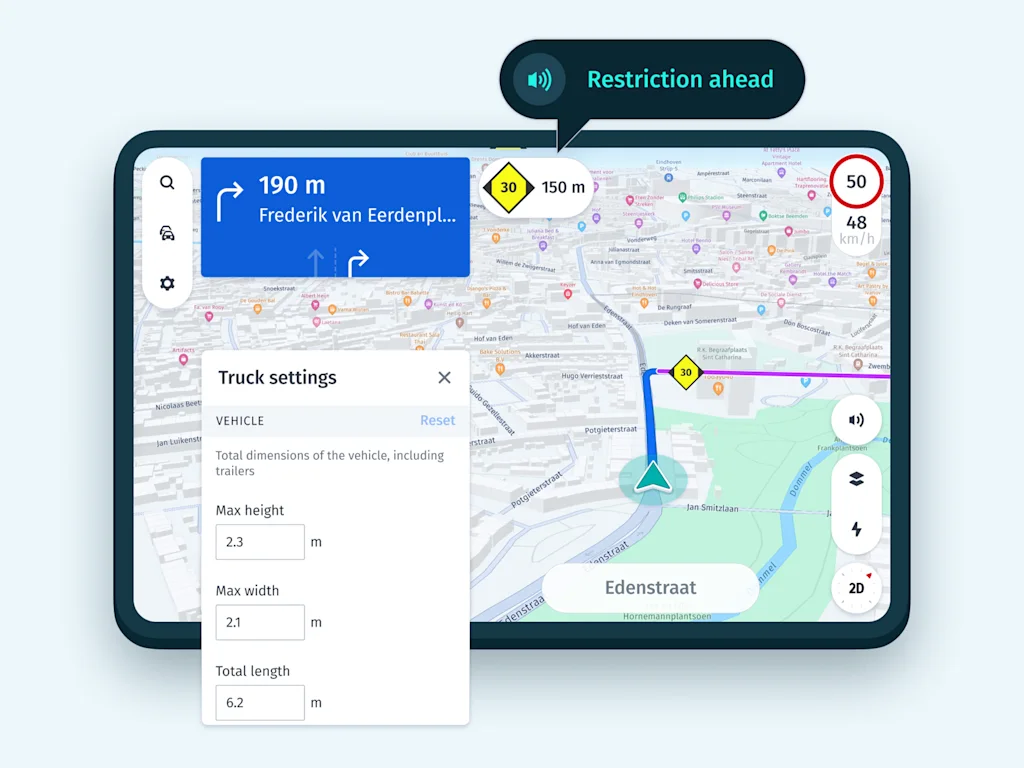 Design navigation for any vehicle and market