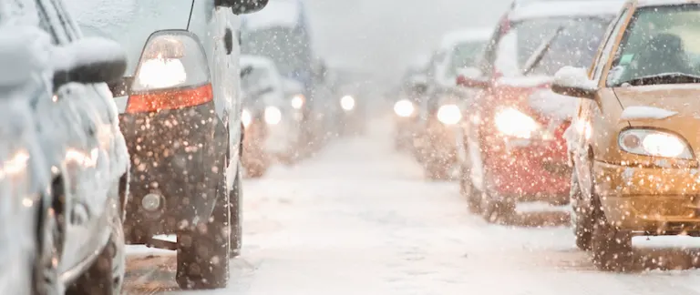 winter snow cold ev electric vehicle traffic temperature range