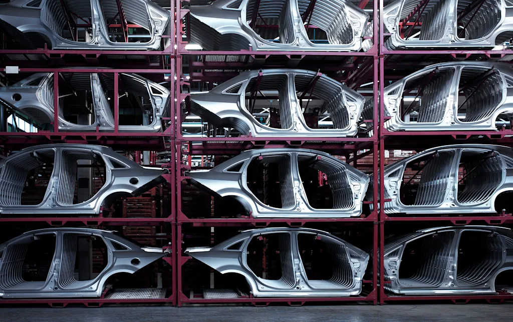 Assembly of car body parts