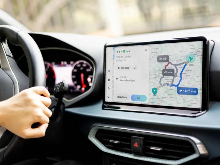 dashboard car here wego map maps