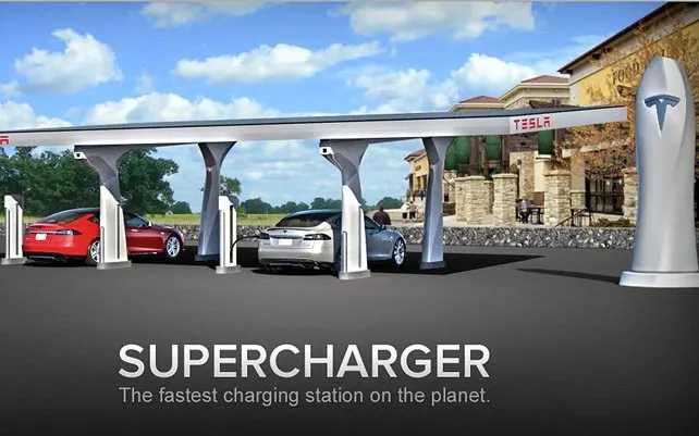 tesla supercharger blog