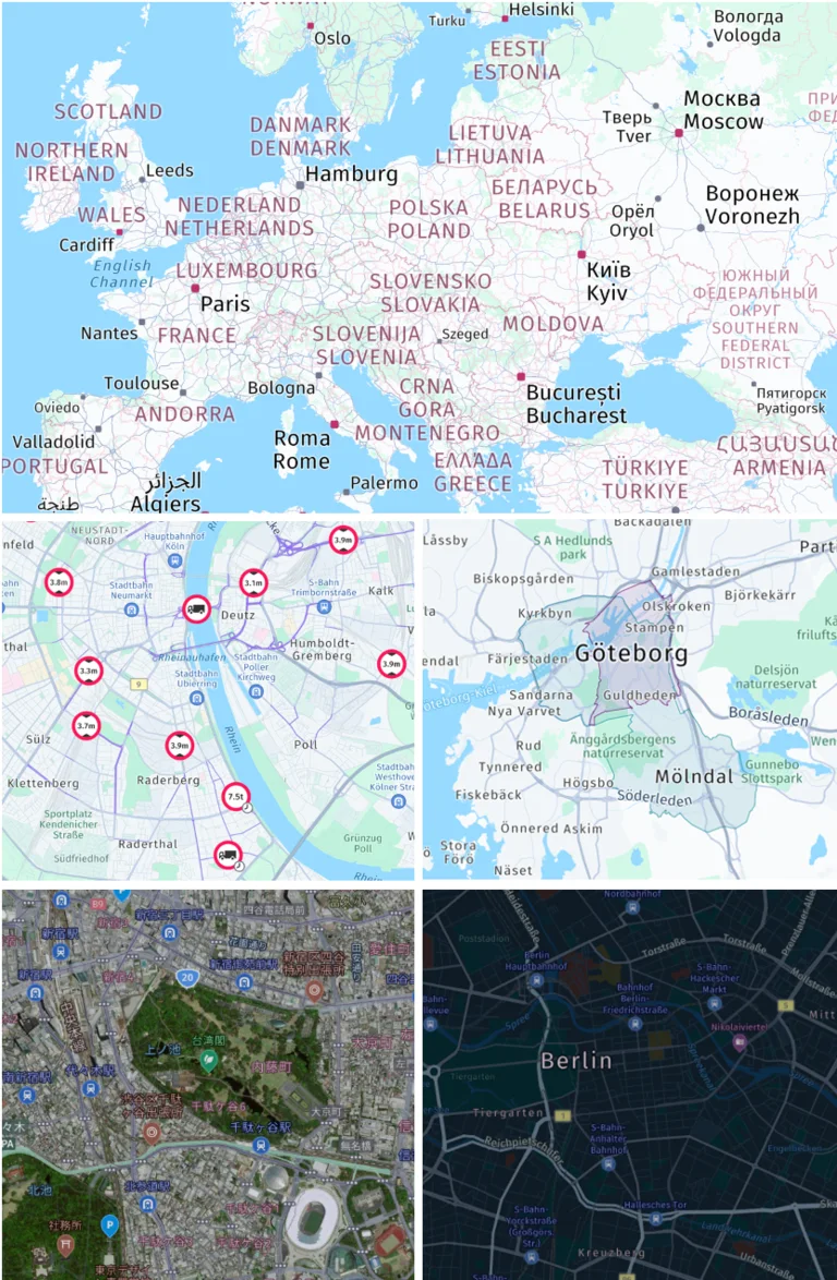raster tile screenshots