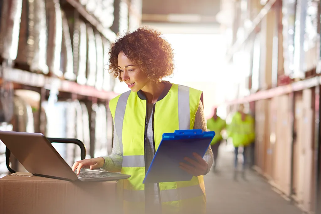 warehouse box boxes woman yard logistics tracking blog