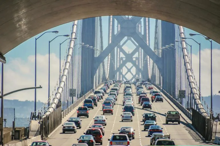 heavy traffic jam bay bridge san francisco sanfrancisco blog