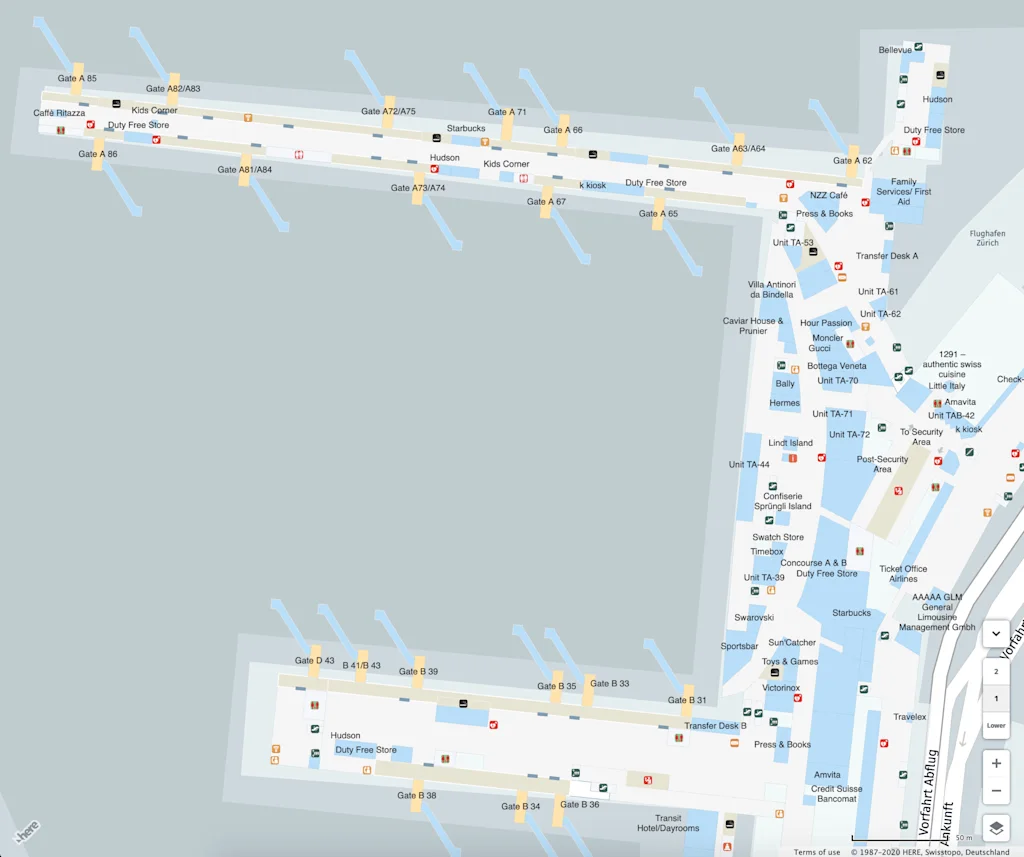 find a route indoors with here maps api blog