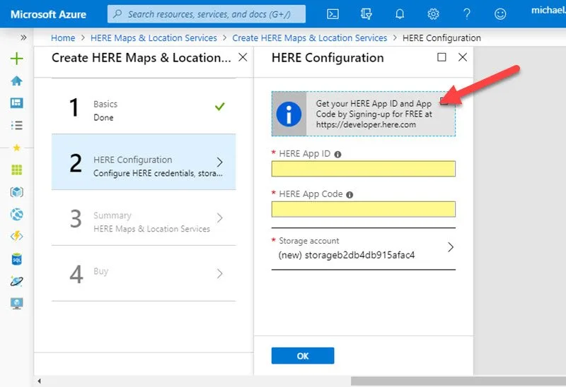 2019azure here config blog