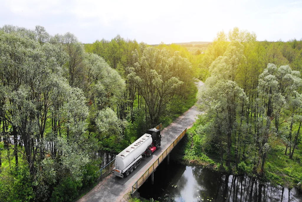 truck semi river bridge trucks blog