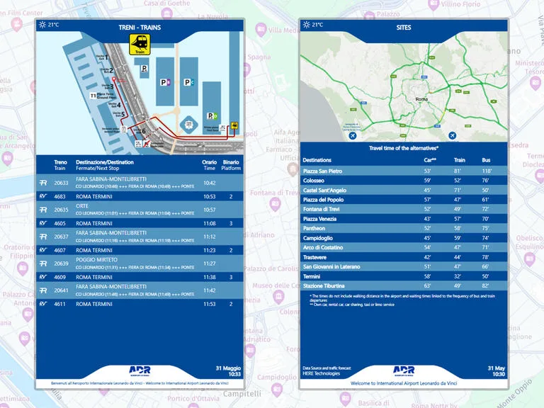 rome airport vmz mobility monitor