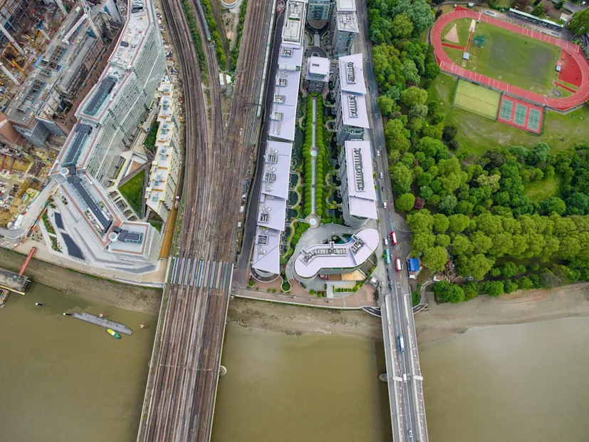 17 from above london city buildings streets railroad river blog.jpg