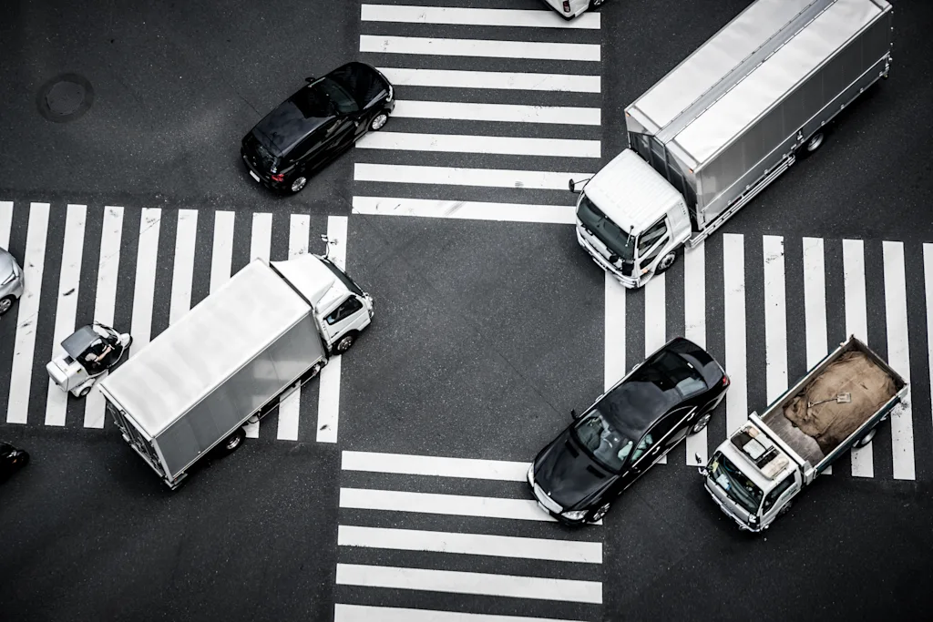 truck car traffic japan crossing intersection blog
