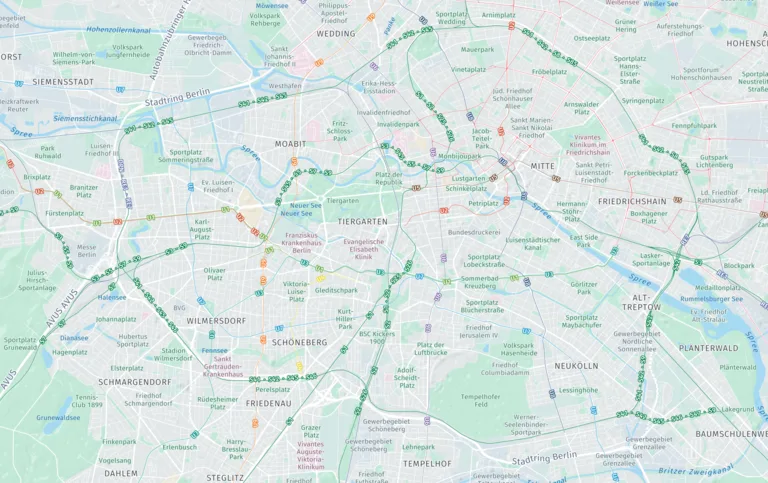 visualization of the public transit system