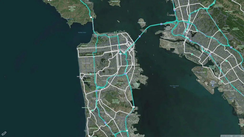 HERE Automated Driving Zones demo