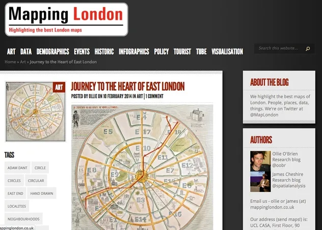 here blogs mapping london blog