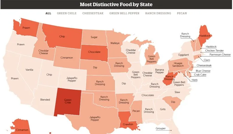 distinctive food by state blog