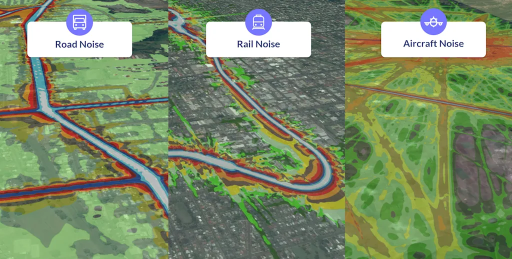ambient maps air road rail noise property blog