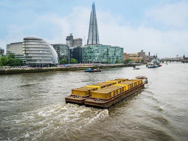 autonomous barge barges supply chain river thames london