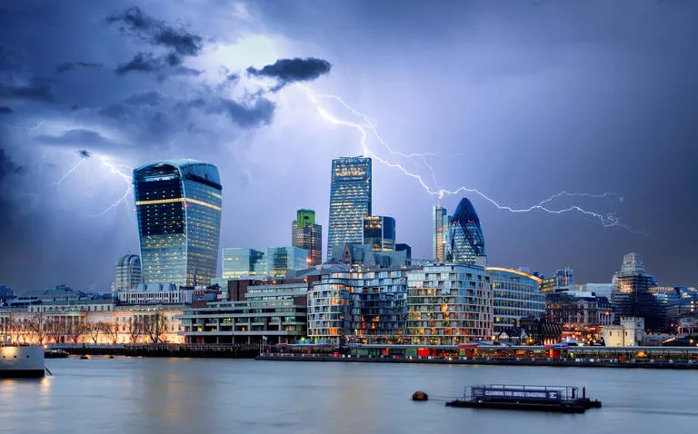 lighting above london at night blog
